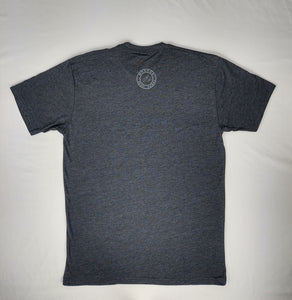 Limited Edition Adult Unisex Crew Tee Charcoal Grey Kauai Logo Front