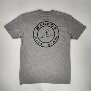 Limited Edition Adult Unisex Crew Tee Heather Grey Kauai Logo