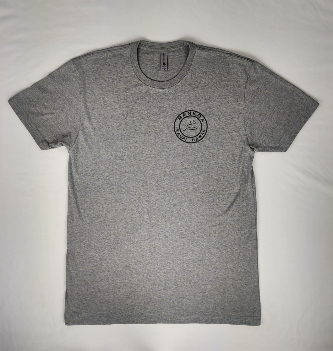 Limited Edition Adult Unisex Crew Tee Heather Grey Kauai Logo